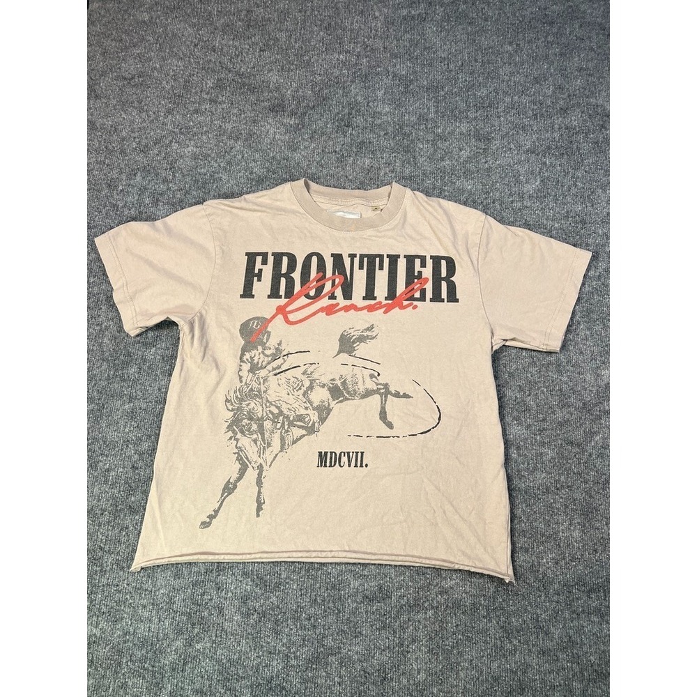PacSun Mens M Graphic T Shirt Western Rodeo Cowboy  Core Y2K Streetwear Casual